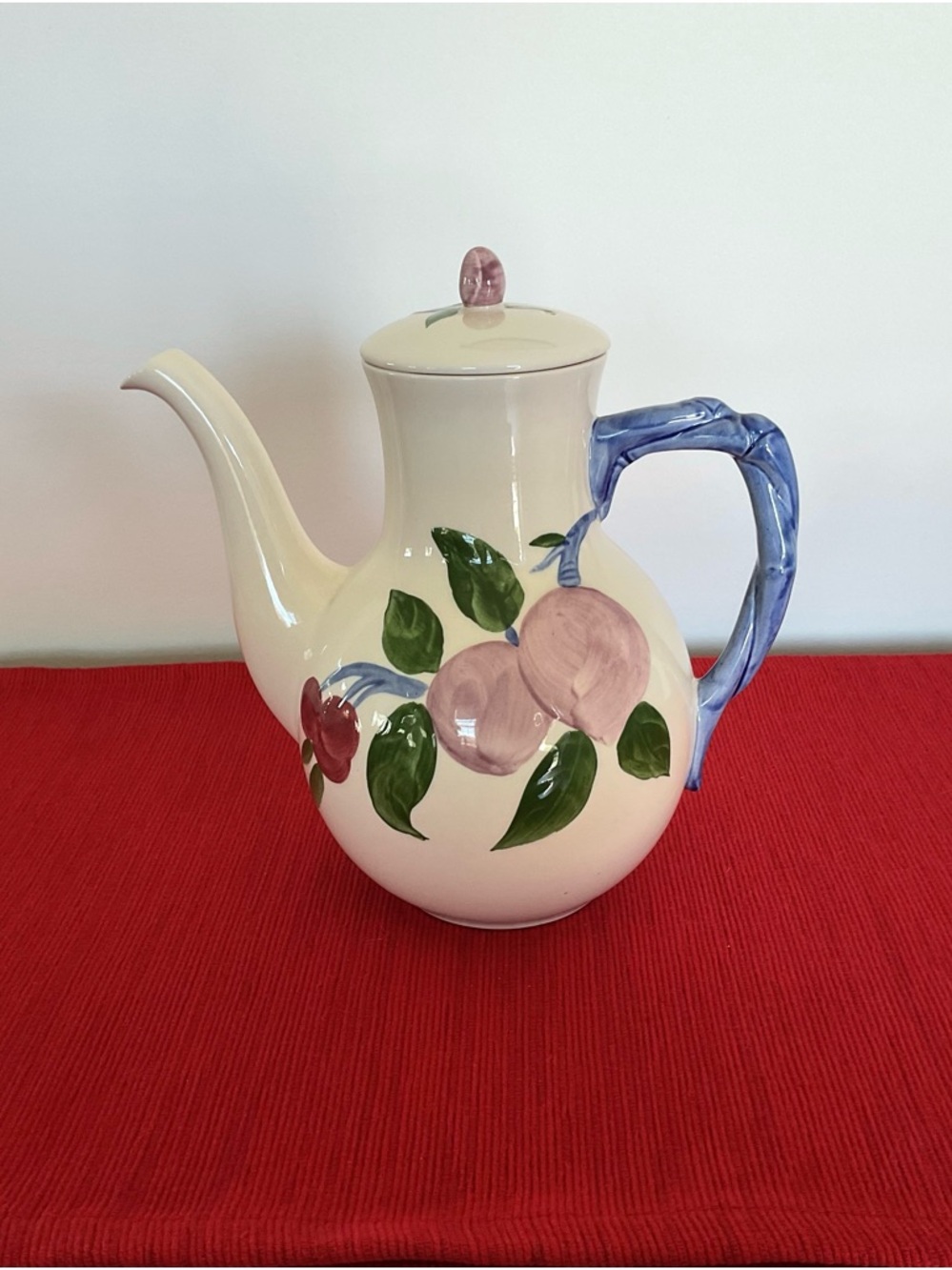Vintage Franciscan 1995 “Orchard Glade” Hand-Painted Coffee Carafe